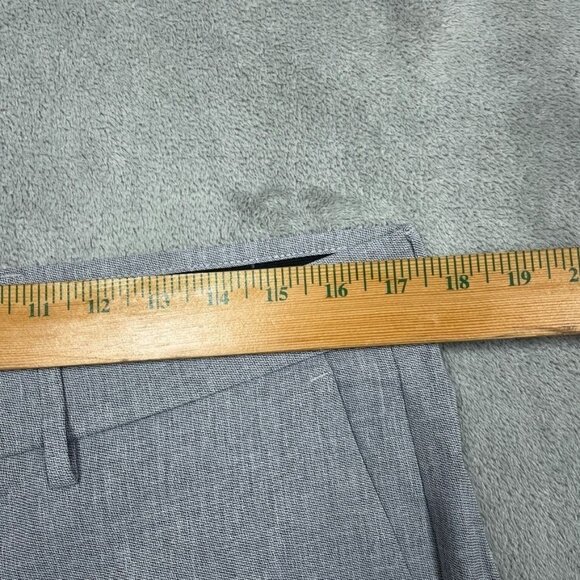 Haggar Mens Comfort Performance Straight Fit Gray Dress Pants 34x32 New a0867 - Picture 3 of 7